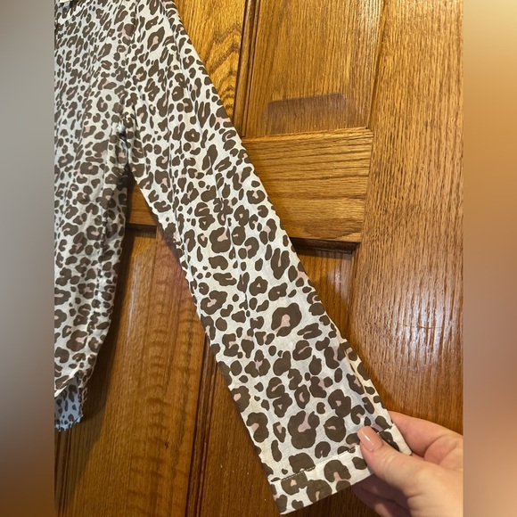 LOFT Outlet Leopard Print Women's Top Size Medium Petite - Picture 5 of 5